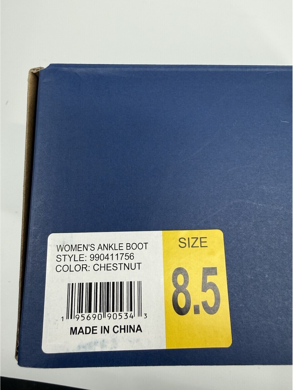 White Mountain Women's Faux Suede Zip-Up Ankle Boot Chestnut Brown Size 8.5 New - Picture 2 of 4